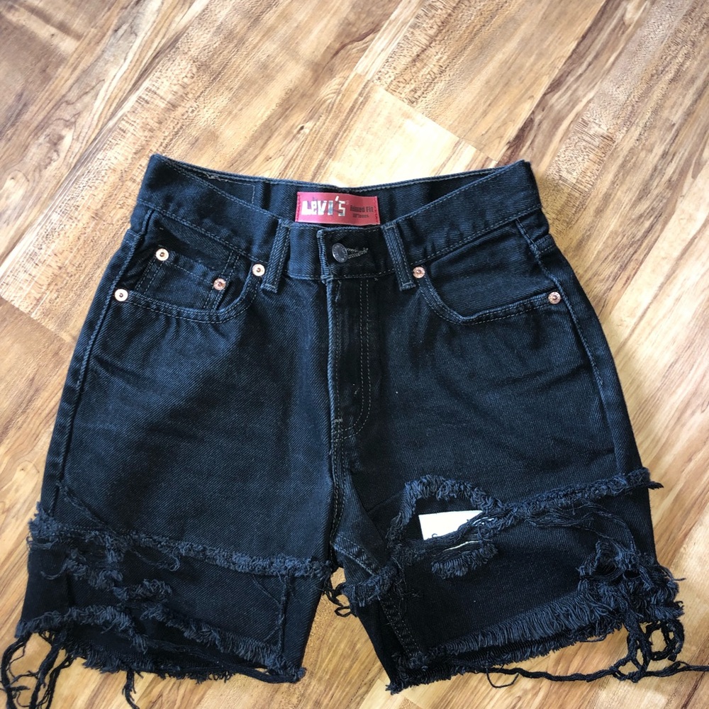 Denim Distressed Shorts